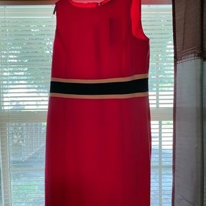 Black Label by Evan Picone new with tags hot pink sheath dress size 18